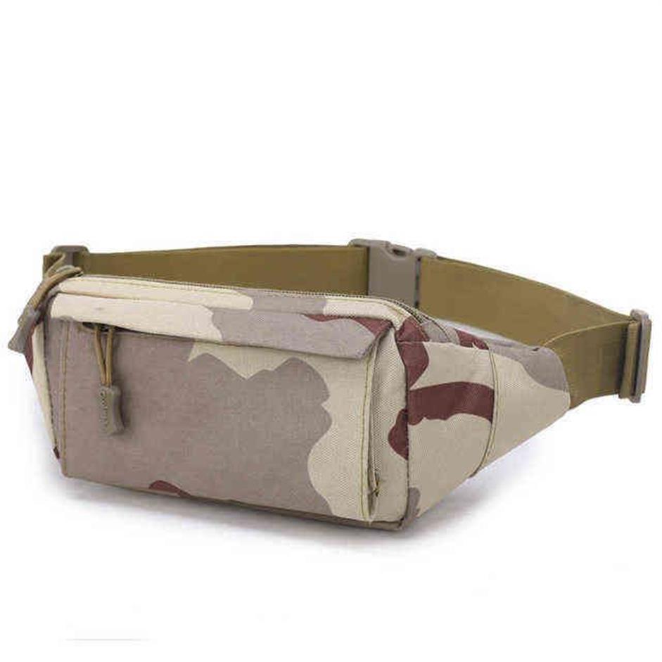 Men de haute qualité sac à poitrine Fanny Pack avec 3 poches Pockets Nylon Minital Sac Sac à glissière Black Khaki 220112304S