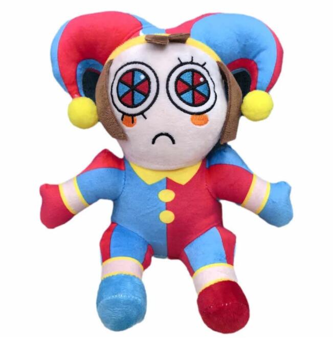 JUL Gift Doll Den fantastiska digitala cirkusplyschleken clown fyllda leksaker tecknad plysch leksaker