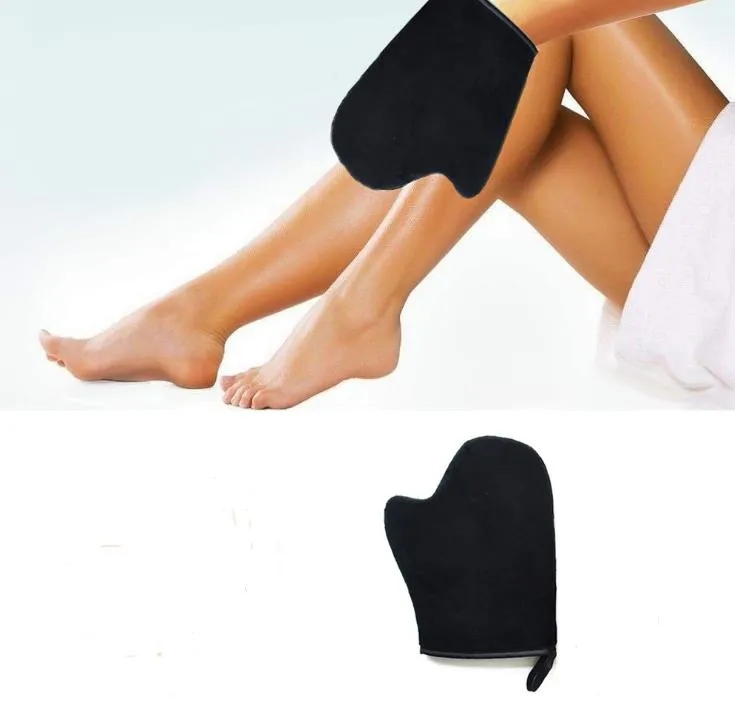 Bath Sponges Velvet Self Tanner Sunless Selfs Tanning Applicator Mitt Glove Lotion Spray Mousse Tanners dh5400