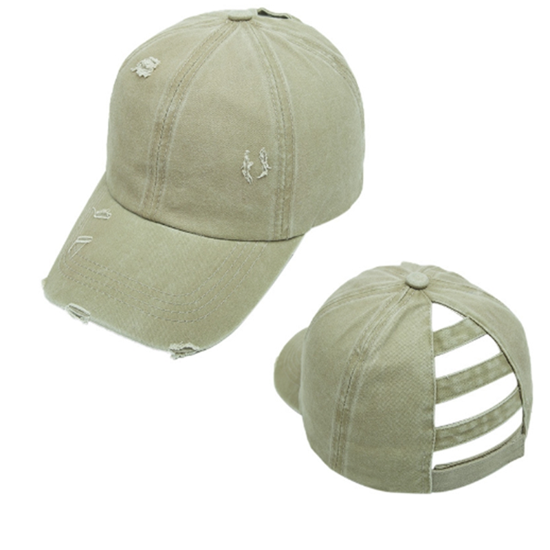 LL Snapbacks Summer Hollow Out Baseball Cap Horsetail Fashion Sports Sunshade Retro Sunshade Hat