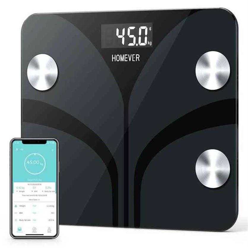 Bluetooth Smart Weight Digital Fat Scale FG220LB-a automatiskt Övervaka vikt Fitness Health Scale Body Fat Scale H1229300T