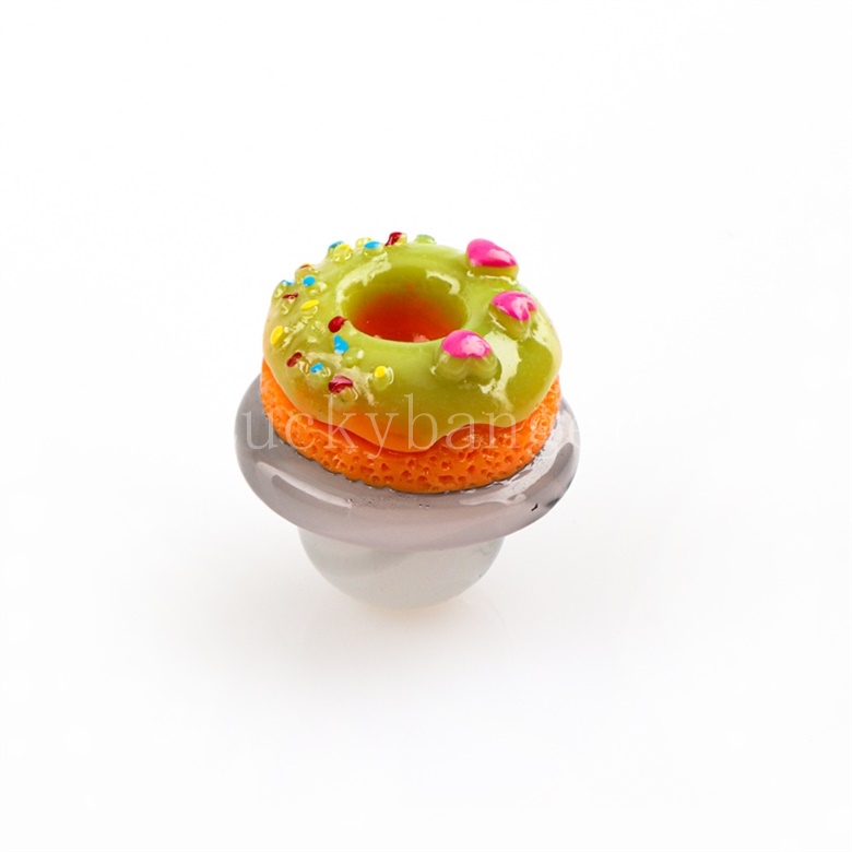 Beracky Donut Glass Carb Cap para fumar sem costura soldado regular quartzo banger para plataformas de bongos de água