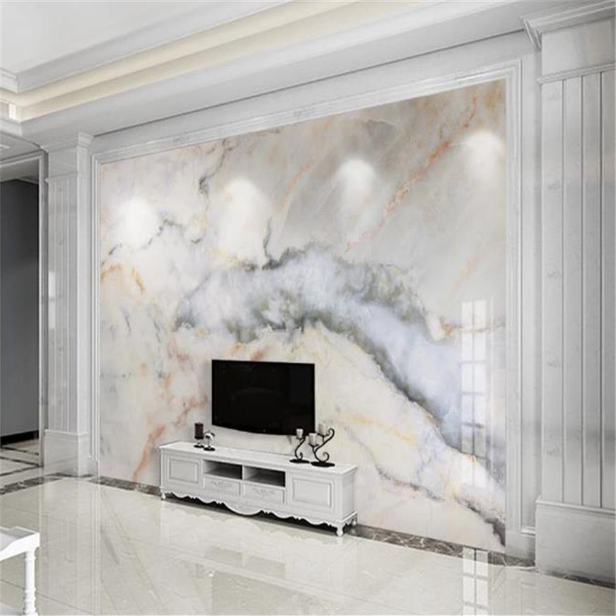 Home Decor 3d Wallpaper European Marble Landscape TV Background Wall Decoration Mural Wallpaper2987