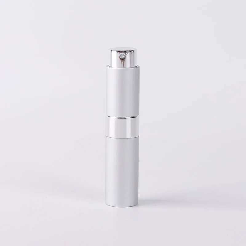 8 ml metalen aluminium parfumflesje cosmetische spray draagbare lege reis-subfles voering glazen hervulbare flessen