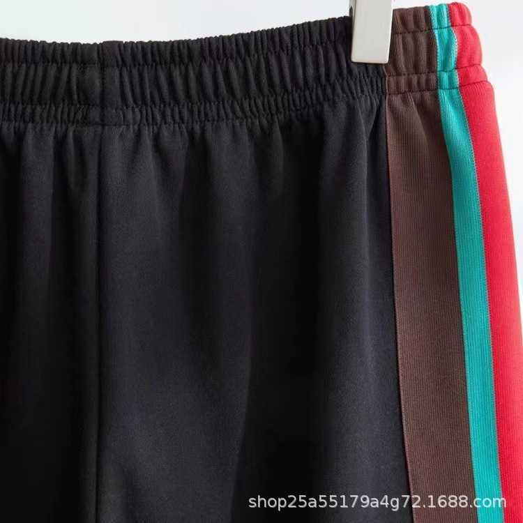 Vêtements pour femmes de créateurs 20% de réduction sur la chemise Version correcte du ruban vert rouge printemps / été décontracté Short de famille antique Pantalon assorti étoile