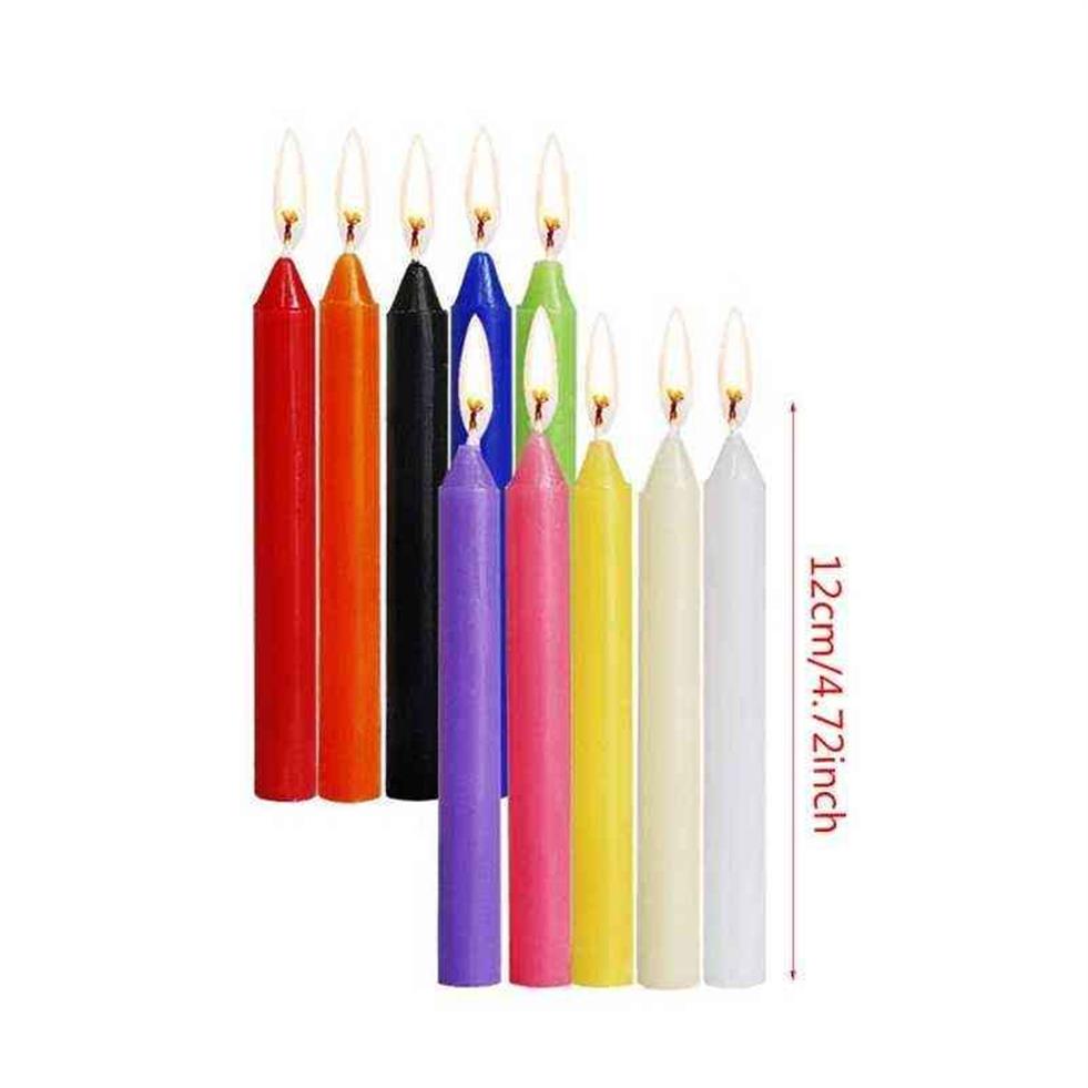 Candele coniche da 100 pezzi Colori assortiti non profumati Mini candele la fusione di carillon Rituali Incantesimi Gioco di cera Veglia Forniture Altro H12206c