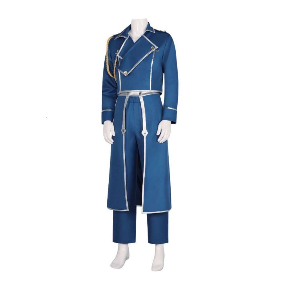 Uniforme de Cosplay d'alchimiste Roy Mustang Fullmetal, costume d'animation et d'exposition de jeux, Costumes de scène, perruque S