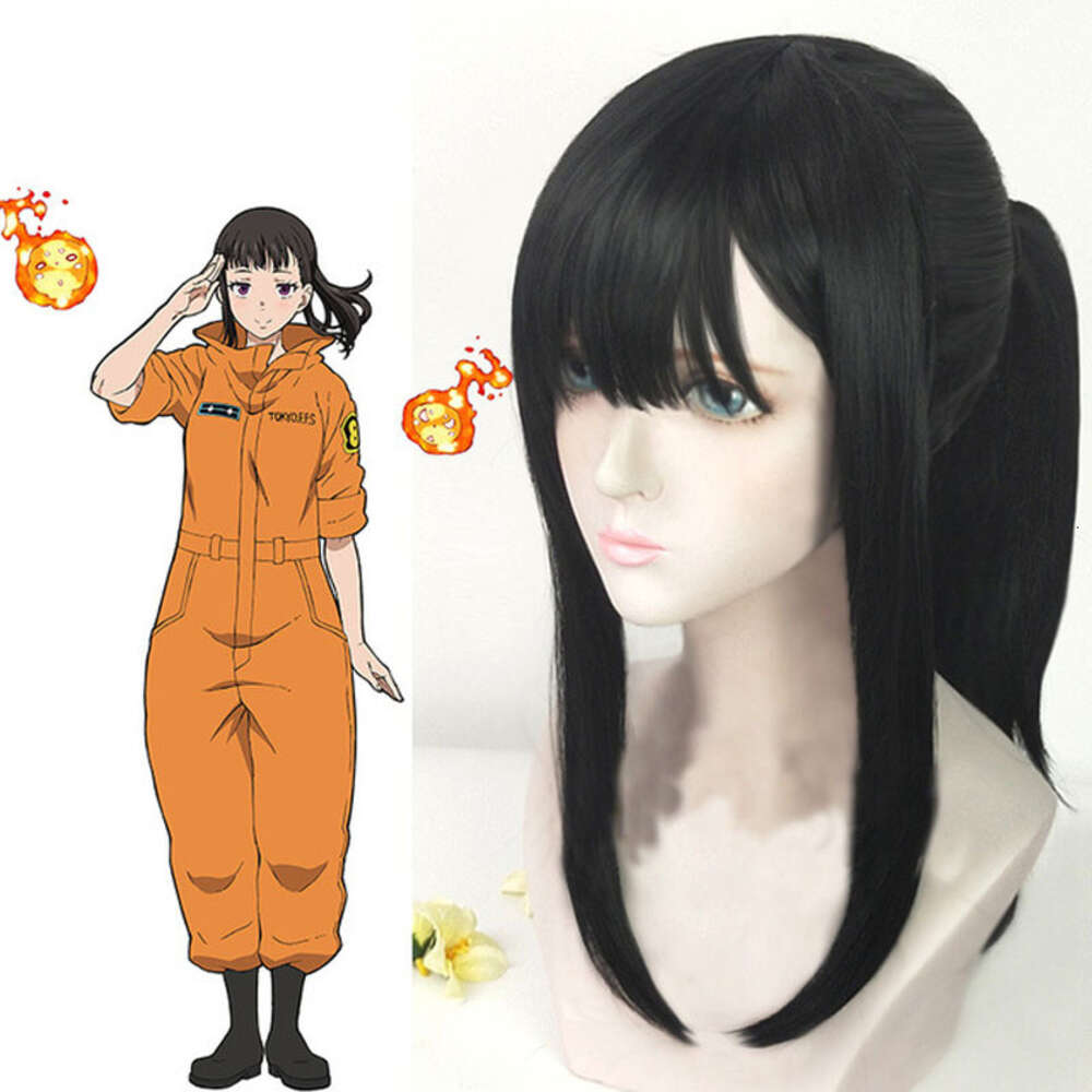 Costume de Cosplay de Force Maki Oze et perruque, uniforme de Brigade spéciale, costumes Anime, vêtements d'entraînement au feu pour femmes