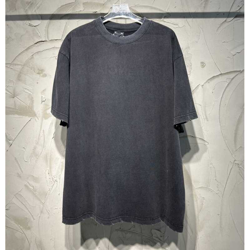 Designer Summer Women T Shirt Shirt High Version 2023 Back Hot Diamond sliten Old Sleeve T-shirt