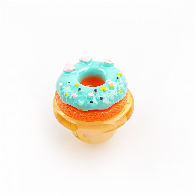 Beracky Donut Glass Carb Cap para fumar sem costura soldado regular quartzo banger para plataformas de bongos de água