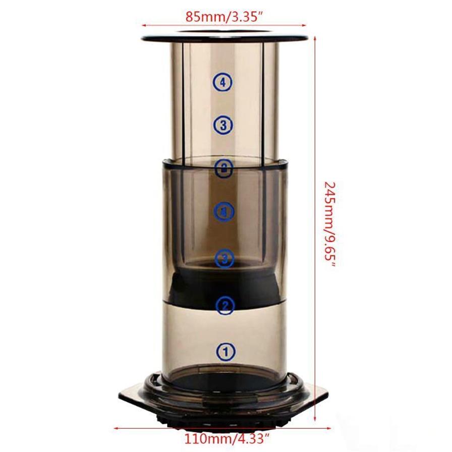 2020 Nuovo Nuovo Filtro di Vetro Macchina il Caffè Espresso Portatile Cafe French Press CafeCaffettiera AeroPress Macchina C1030227Q