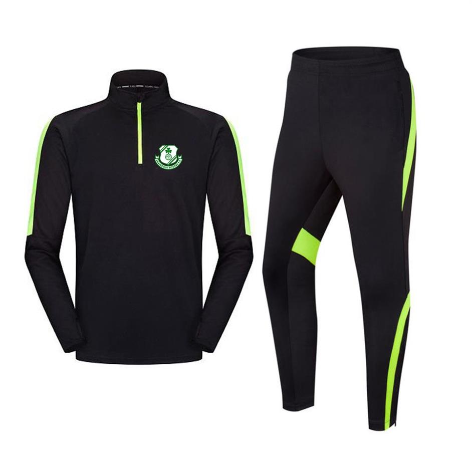 Shamrock Rovers Football Club Chándal para hombre Chaqueta de fútbol Trajes de entrenamiento de ocio Ropa deportiva para adultos y niños al aire libre Trotar Hiki222K