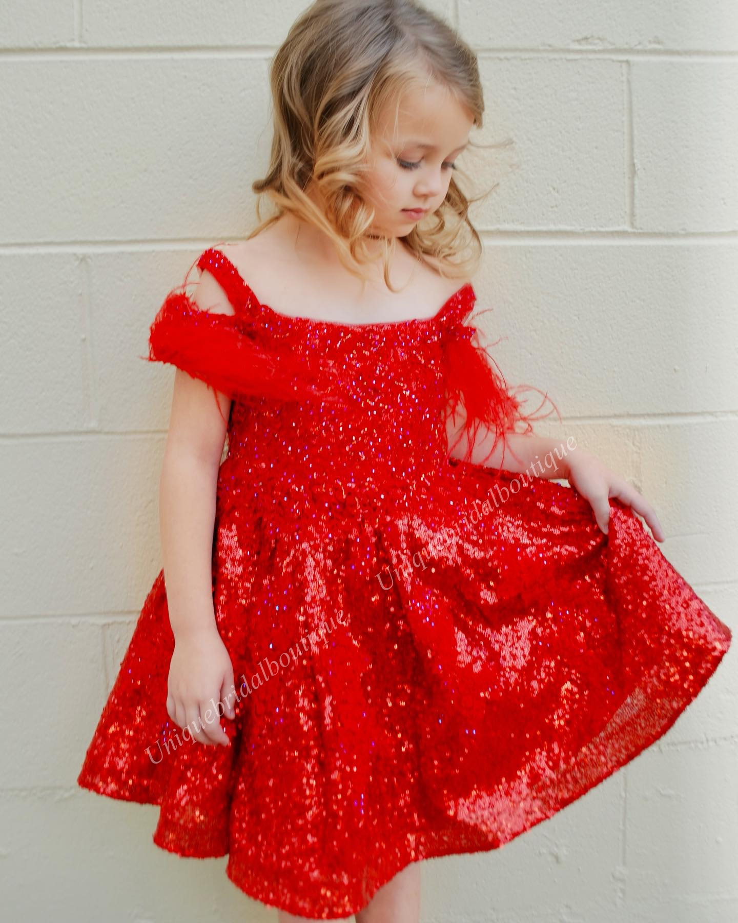 Robe de concours de beauté pour petite fille 2024, bretelles en plumes, dentelle à paillettes, mini robe de soirée formelle d'anniversaire pour bébé, enfant en bas âge, adolescent, minuscule Miss Runway Orchidée, bleu clair, blush, lilas