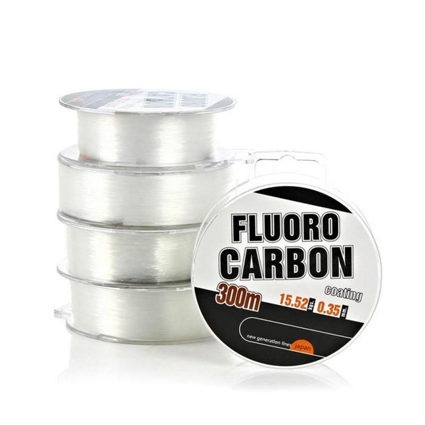 Fil de pêche solide de 300m, ligne Leader Super puissante avec revêtement en fluorocarbone, Monofilament CY01325T