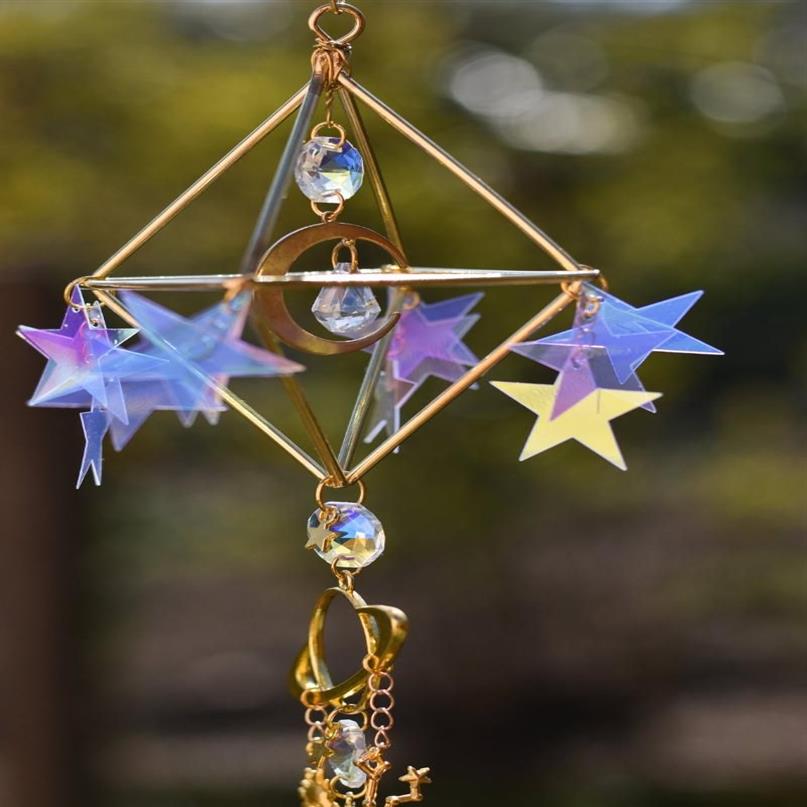 Anpassad konstellation bil Suncatcher-Celestial Witchy Suncatcher Holographic Window Decor Rainbow Suncatcher Crystal Suncatcher G277G