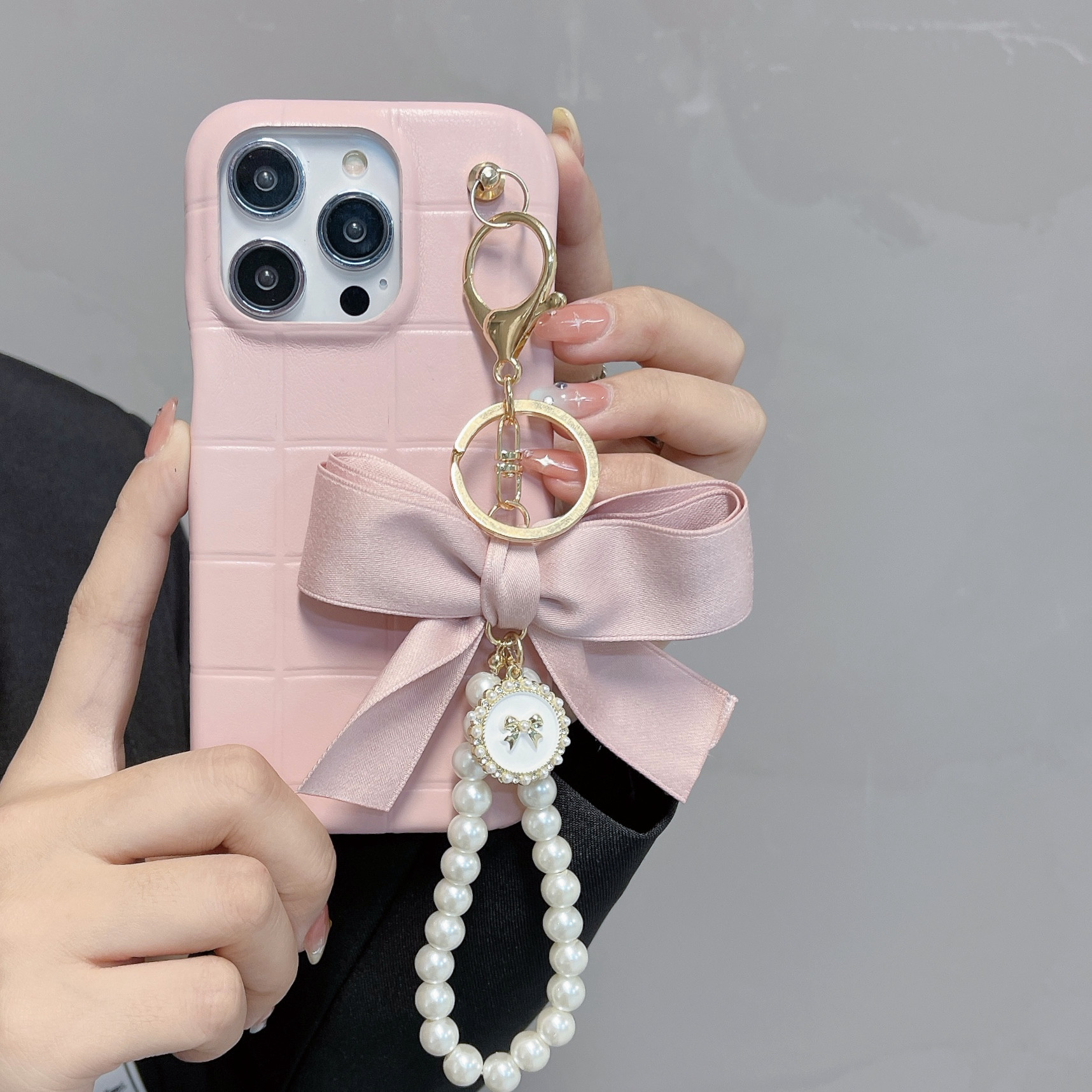 Custodie borsetta Princess Pinky Fashion iPhone 13 Pro Max 12 Custodie bracciale promax iphone14pro plus 14promax Custodia morbida fotocamera con copertura completa Borse antiurto