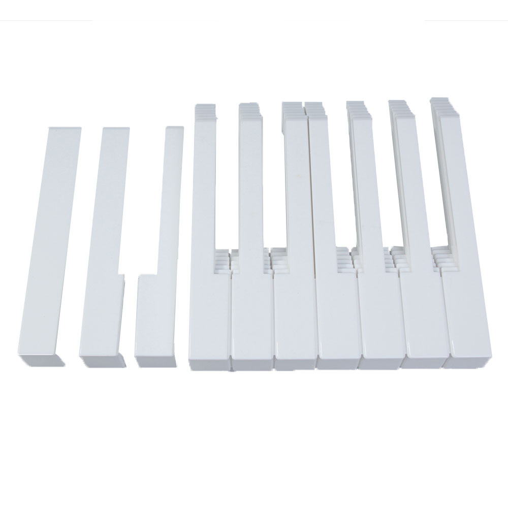 Kit de touches de piano en plastique ABS blanc 52 pièces avec pièces de réparation de touches de rechange pour piano