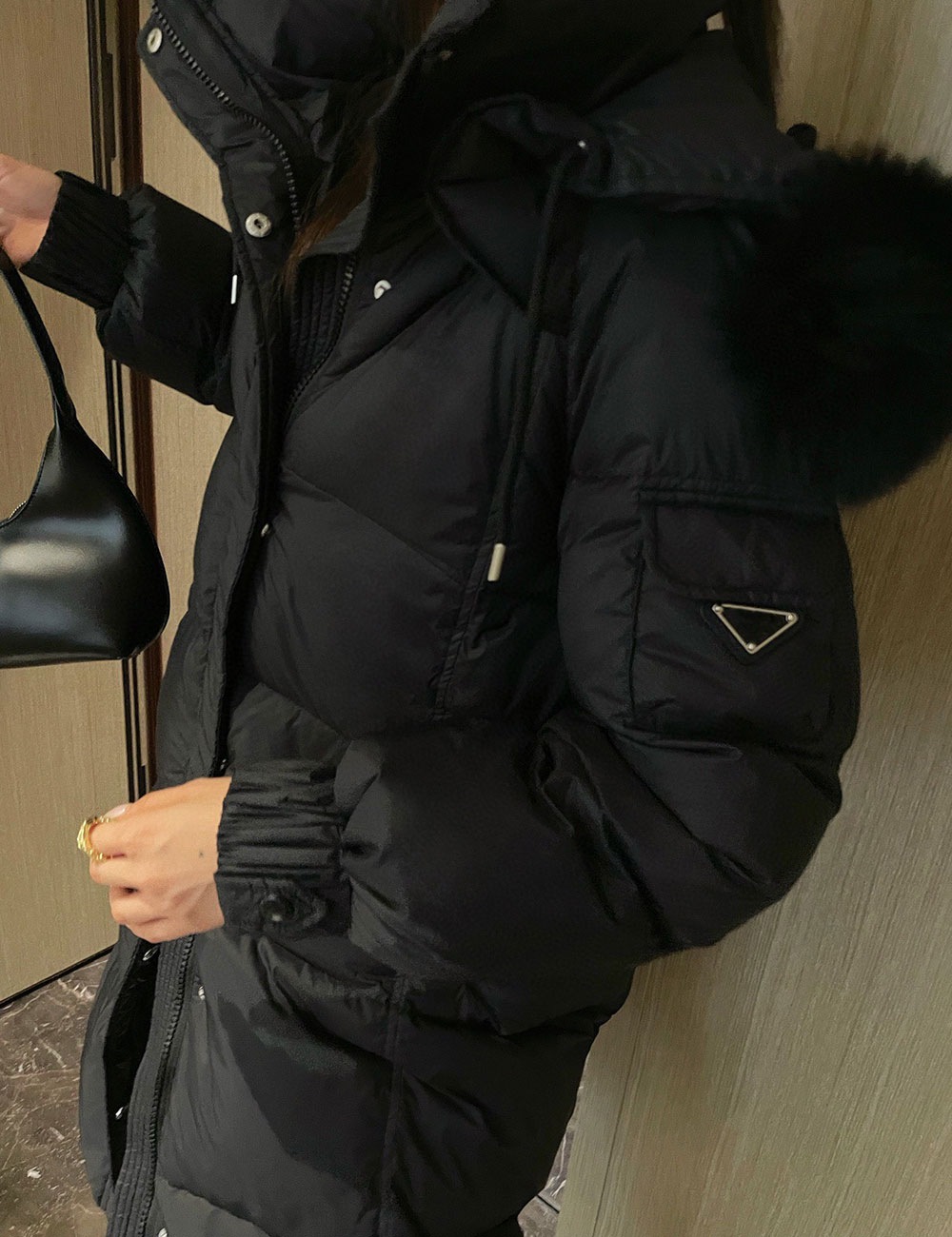 Jaquetas femininas inverno para baixo casacos com capuz 23aw lettering jaquetas ao ar livre moda rua à prova de vento quente respirável impermeável casaco engrossado