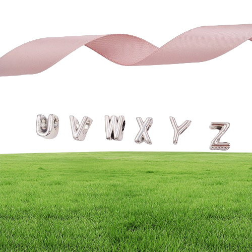 Alphabet koraliki do tworzenia biżuterii Letter P Charms 925 Srebrna Autyzm Bransoletka Kościa dla chłopców mężczyzn mężczyzn Para łańcuch Preppy Naszyjnik 7974704061867