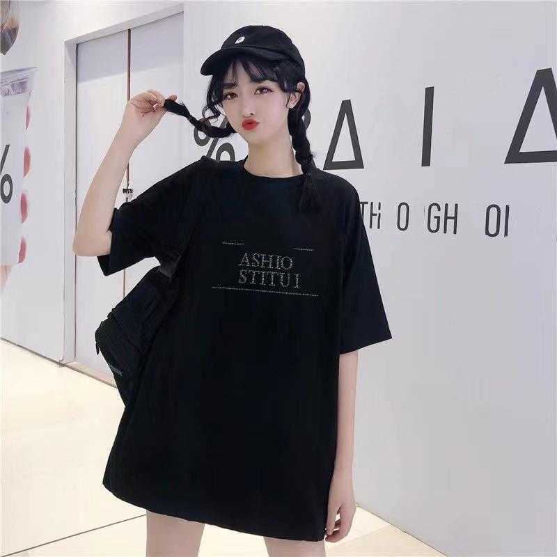 Luxury Designer women t shirt Shirt High Edition Family Rhinestone Academy English Hot Diamond Letter T-shirt Sleeve