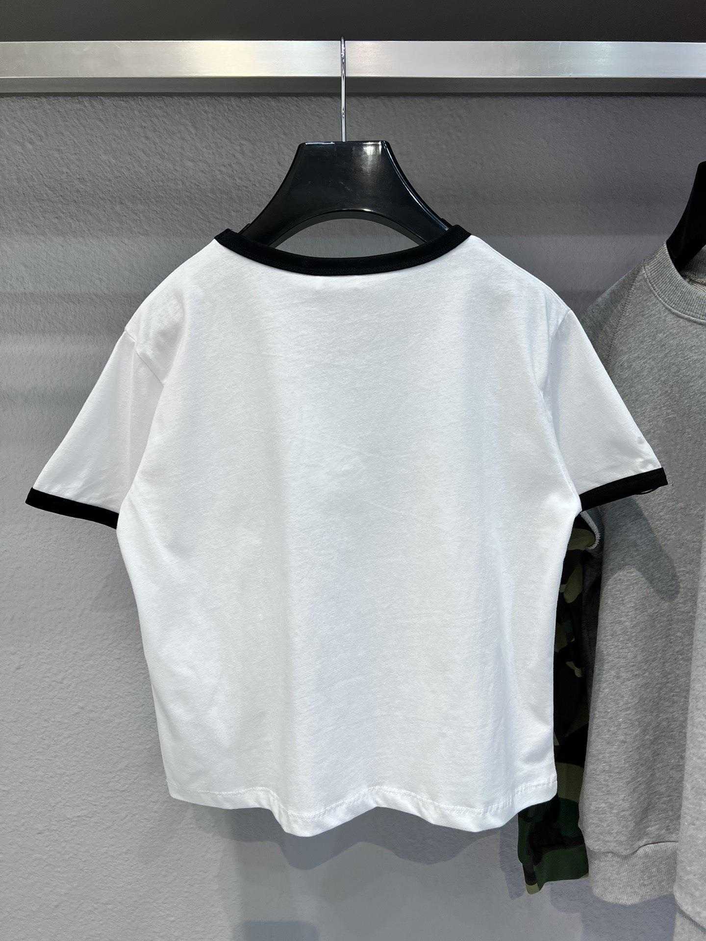 Designer de luxe femmes t-shirt chemise haute édition avant impression chariot personnalisé tricoté teint doux confortable T-shirt manches