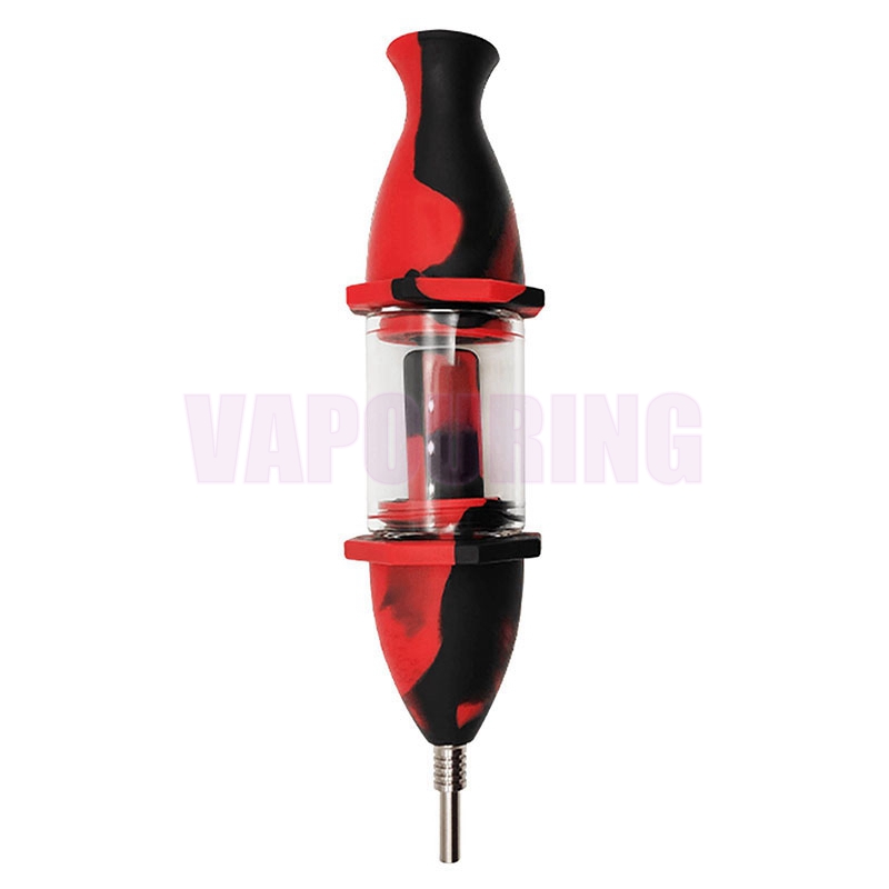 Último colorido fumar silicona cachimba bong pipas portátil extraíble hierba tabaco filtro pipa de agua burbujeador plataformas petrolíferas 10 mm punta de metal clavos soporte de cigarrillo de paja