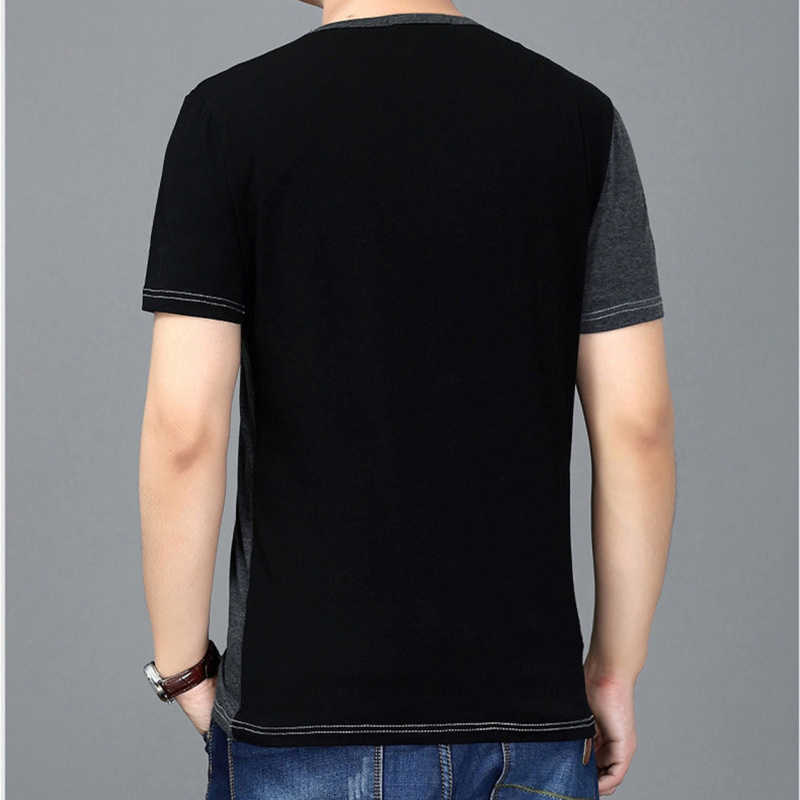 Men's T-Shirts Liseaven 2021 New Summer Men Cotton Short Sleeve Plus Size 5XL Tee Shirt Black Casual T-Shirt Summer Tops for Men Brand T Shirts Y2302