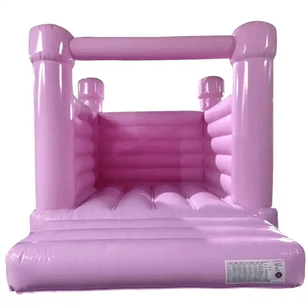 Customized Pink trampoline bounce house inflatable bouncer castle wedding jumping jumper bouncing party center for sale