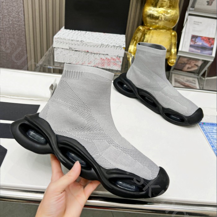 2023 Designer Sock Shoes Casual Shoes Black White Casual Sports Sneakers Socks Trainers Mens Women Knit Boots Ankel Boots Platform Shoe Speed ​​Trainer Storlek 35-46