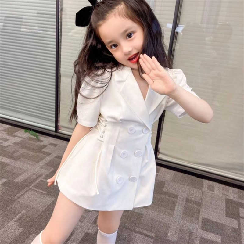 Девочная формальная детская одежда Девушка девочки летние костюмы с коротким рукава