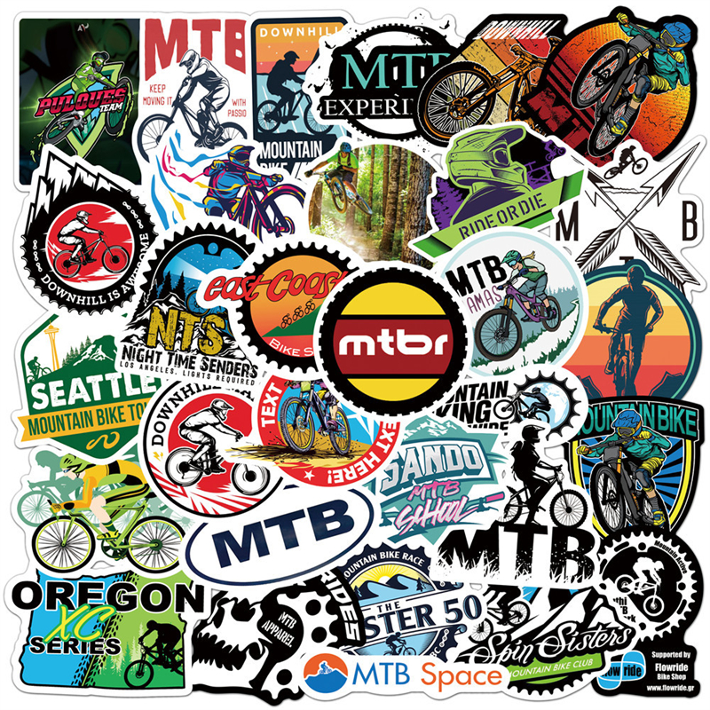 Adesivos de bicicleta de montanha de MTB Bike Graffiti Stickers para laptop de bagagem de bagagem diy adesivos de motocicleta de skateboard