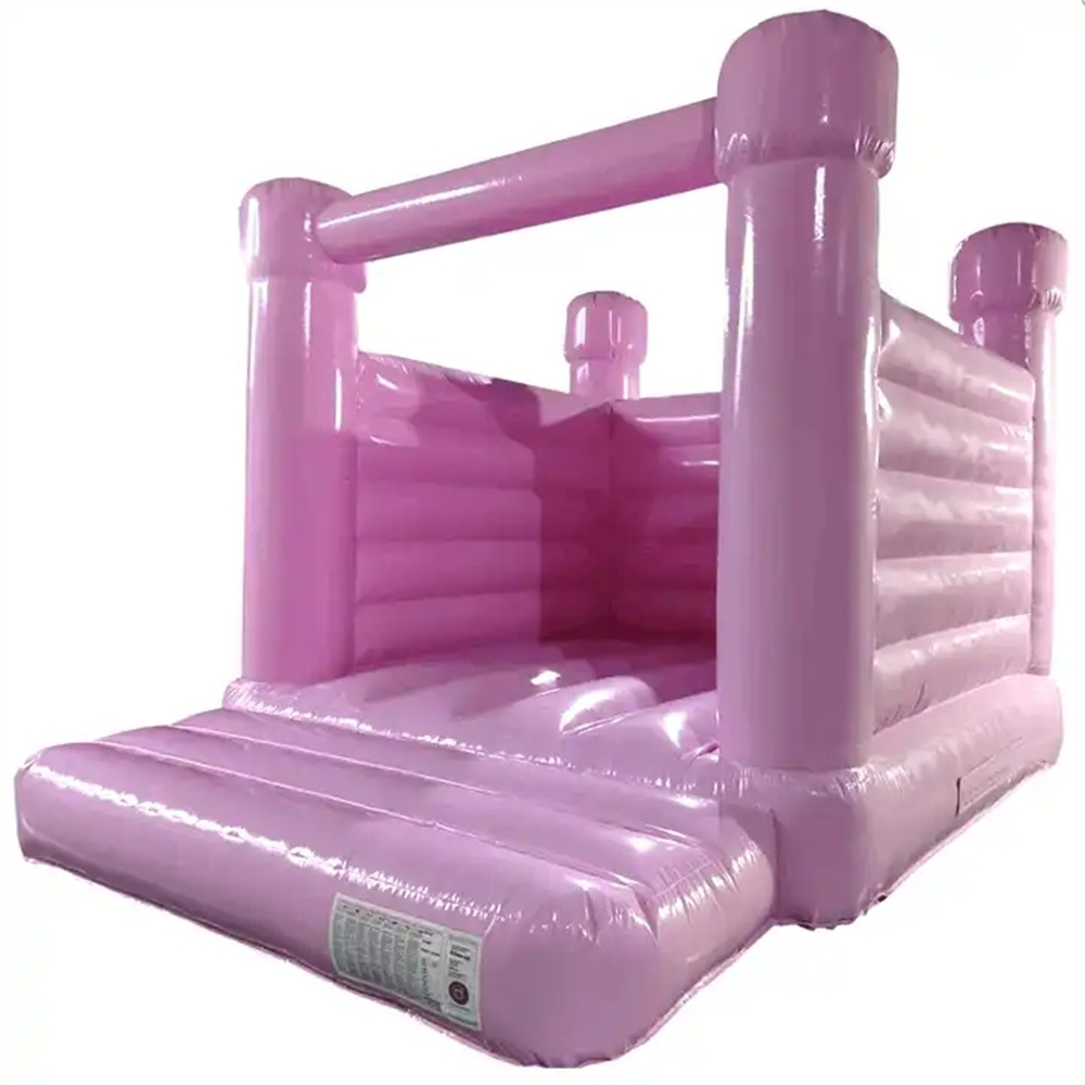 Customized Pink trampoline bounce house inflatable bouncer castle wedding jumping jumper bouncing party center for sale