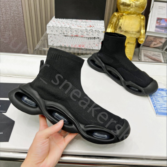 2023 Designer Sock Shoes Casual Shoes Black White Casual Sports Sneakers Socks Trainers Mens Women Knit Boots Ankel Boots Platform Shoe Speed ​​Trainer Storlek 35-46