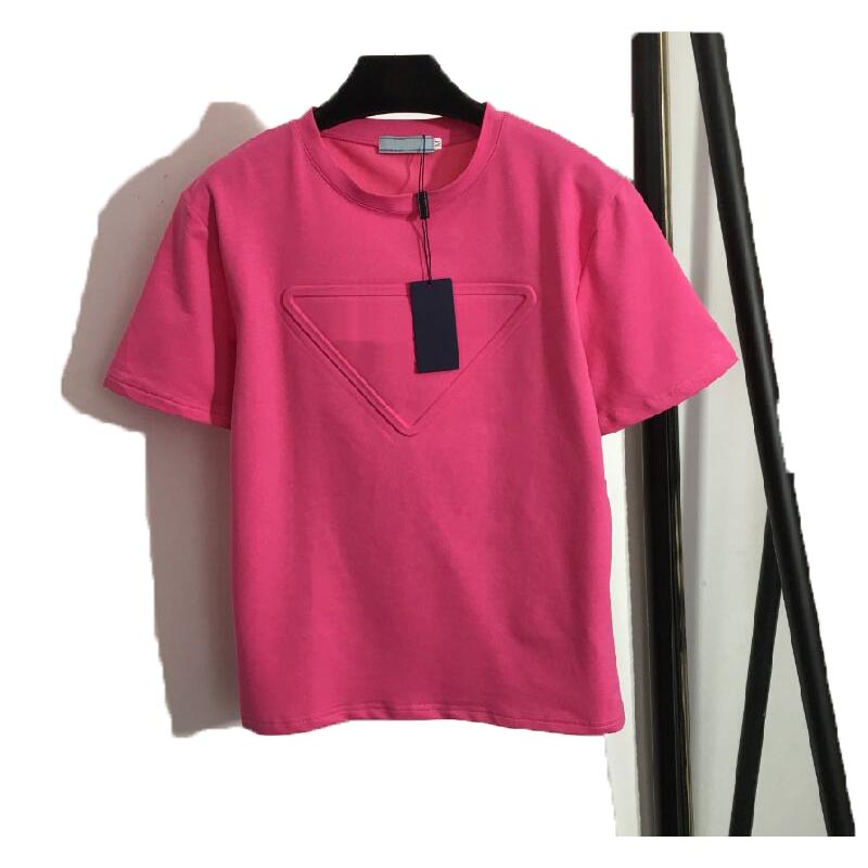 Fashionable Womens T shirt Trousers Tracksuits Sport swear New Sportswear Triangle Short Sleeved Spring Short sleeve Sleeved Elastic Waist Casual Sportswear