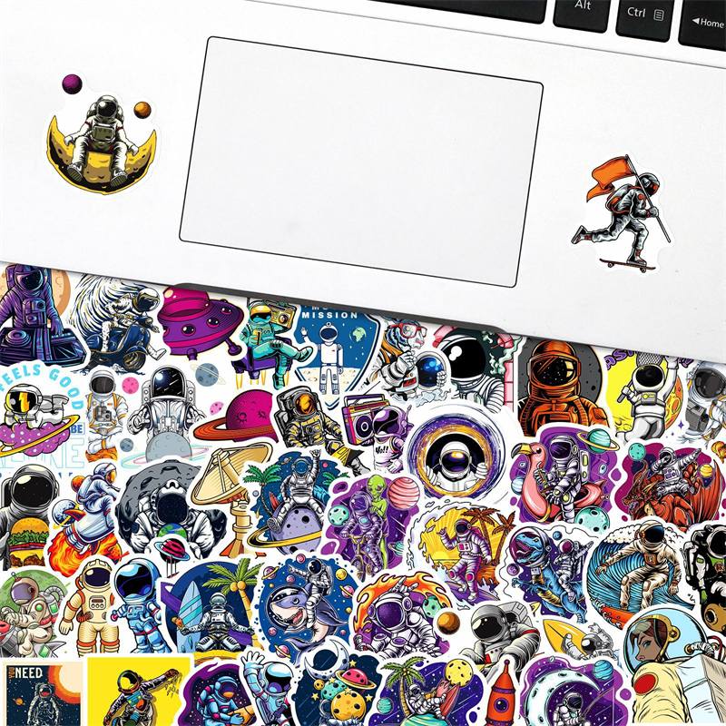 50st NASA LOGO Space Astronaut Graffiti Stickers f￶r DIY Bagage Laptop Skateboard Motorcykelcykelklisterm￤rken T01040765