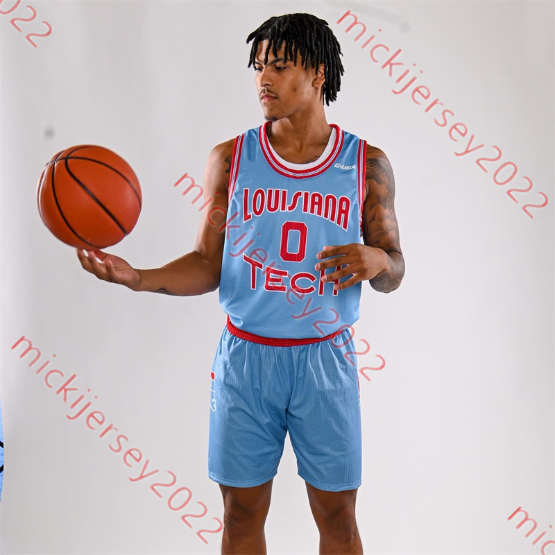 Louisiana Tech Bulldogs Basketball Jersey Kenny Hunter LaDamien Bradford Cobe Williams Will Allen Quandre Bullock Isaiah Crawford Louisiana Tech Jerseys