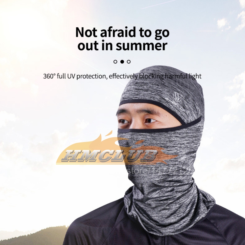 MZZ106 Motorcycle Ice Silk Face Mask Outdoor Riding Breathable Dustproof Balaclava UV Protection Full Face Cover Motorcycle Equipments