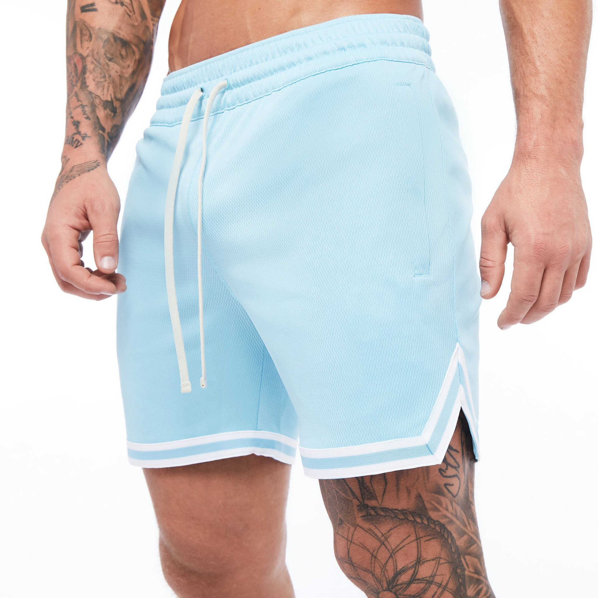 Heren shorts Heren casual shorts mesh snel drogende shorts losse sport shorts fitness training shorts solide ademende shorts g230131