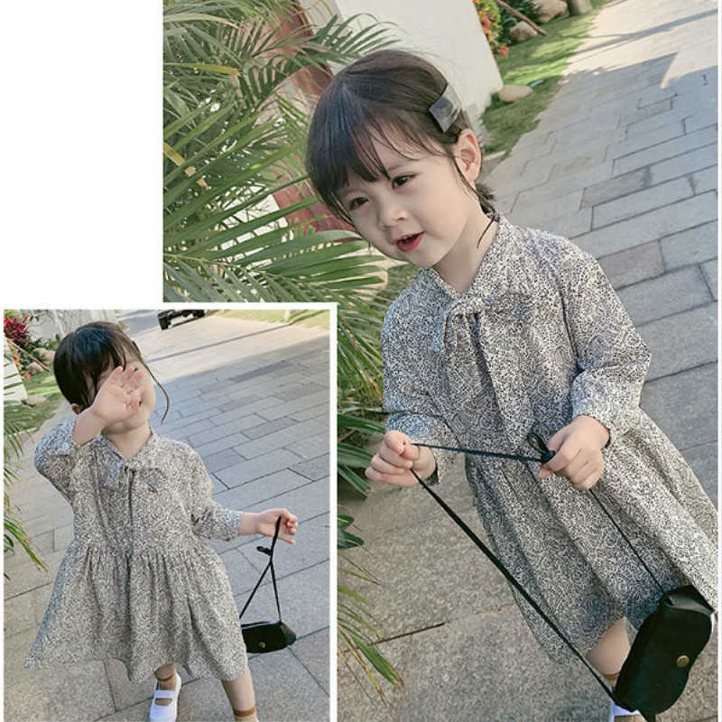 Girl's New Arrival 2022 Spring Fashion Design Baby Elegant Soft Kids Casual Dresses for Girls #8465 0131