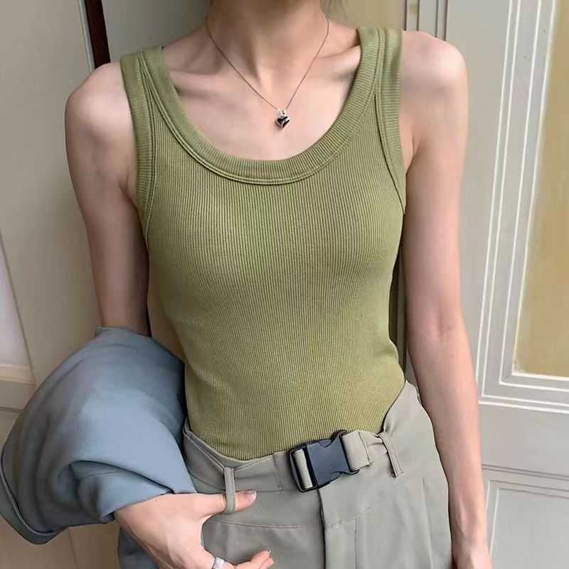 Women's Tanks Camis Winter Fleece Thickened Thermal Vest Slim Bottoming Underwear Woman Tank Top Plus Velvet Camisole Female V-neck Sleeveless Camis Y2302