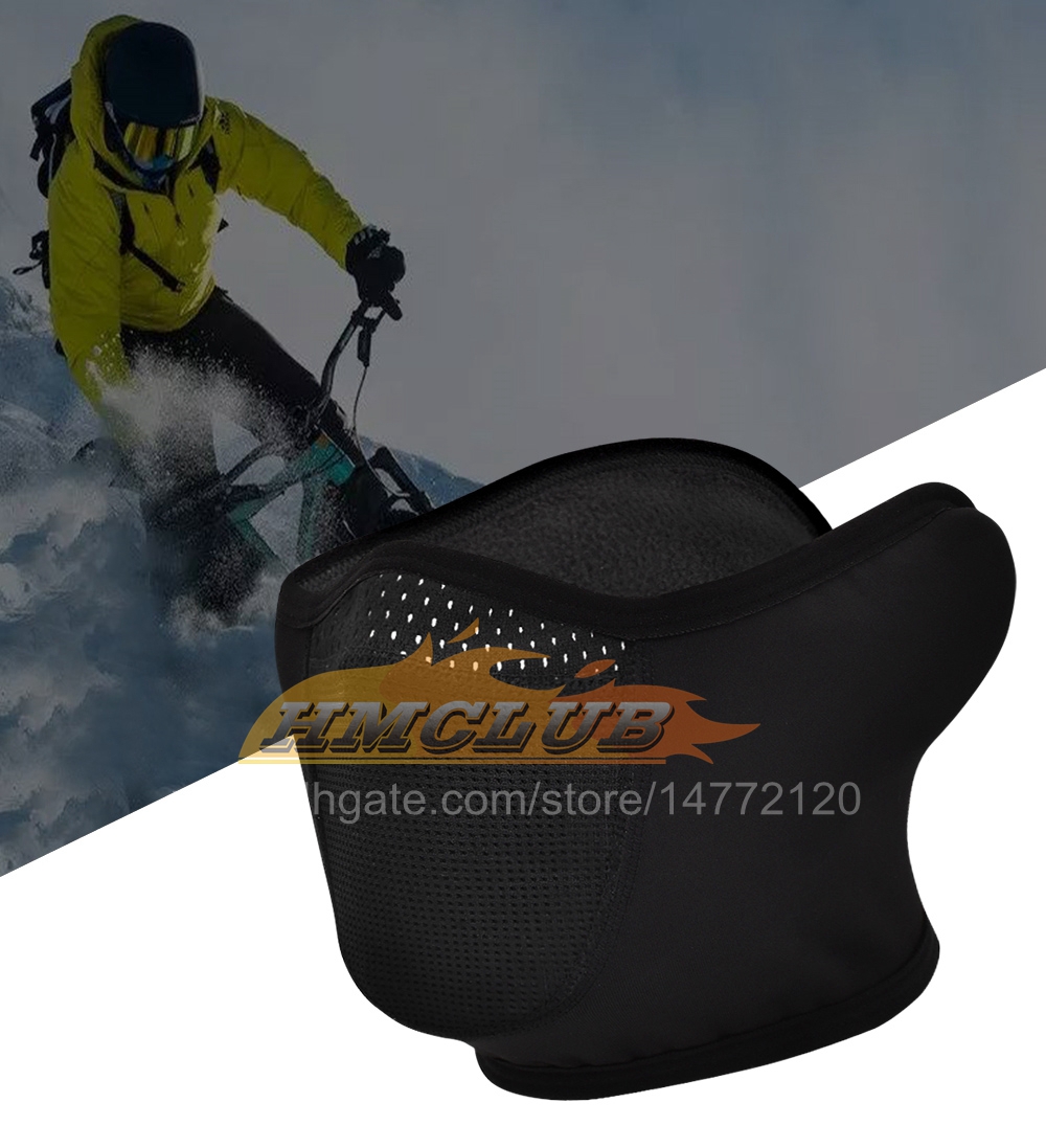 MZZ100 Winter Motorfietsmasker Balaclava Half Gezicht Masker Windproop Tactische ski fietsen Sjaaloor Warm masker Face Shield