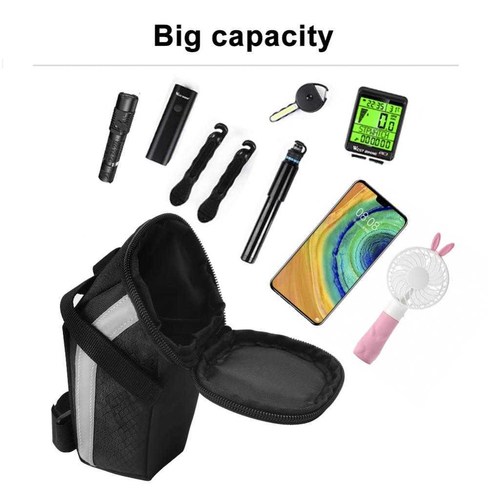 Panniers s Waterproof Nylon Bicycle Wear-resistant Bike Storage Portable Cycling Saddle Bag Bolsa Bicicleta Accessories 0201