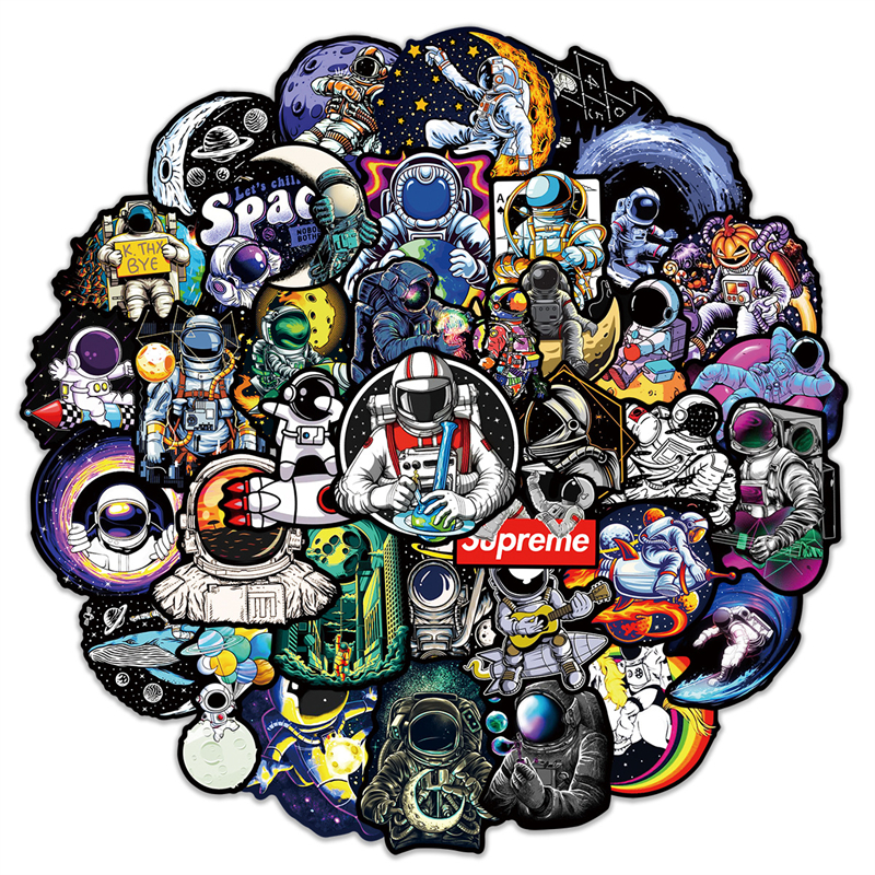 NASA Logo Space Astronaut graffiti Stickers for DIY Luggage Laptop Skateboard Motorcycle Bicycle Stickers L50-370
