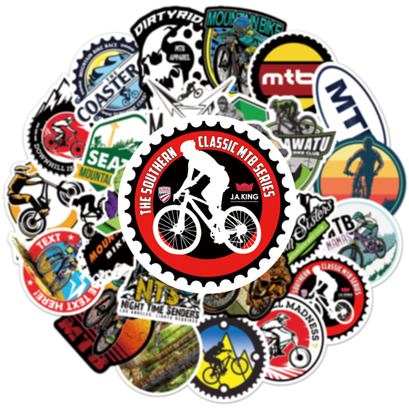 Adesivos de bicicleta de montanha de MTB Bike Graffiti Stickers para laptop de bagagem de bagagem diy adesivos de motocicleta de skateboard