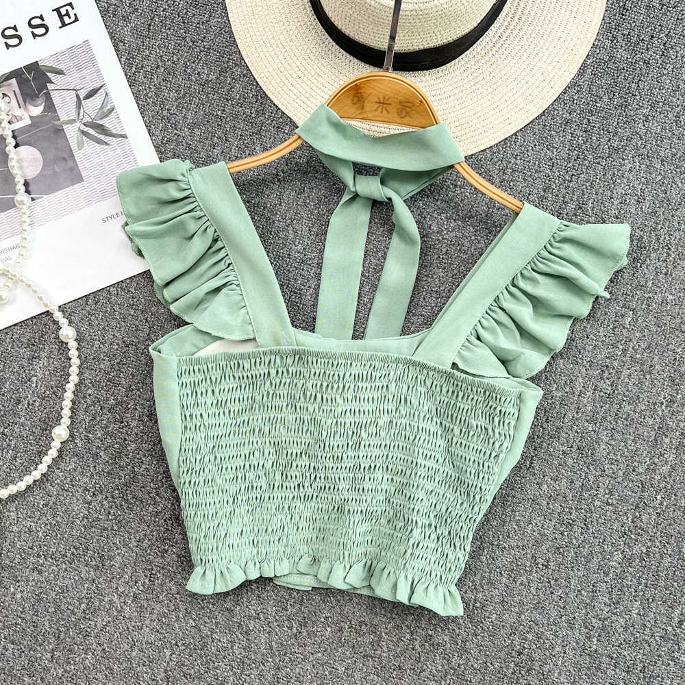 Women's Tanks Camis Debardeur Femme Bra Tank Top Ropa Mujer Gorset Camisoles for Women Butterfly Crop Tops Cropped Harajuku Tanks Dropshipping Y2302