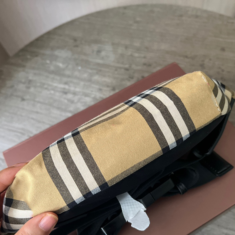 Designer Fanny Pack Männer Frauen Taillenbeutel Crossbody Bumbag Luxurys Frauen Bumbags Mode Geldbeutel Gürtelbeutel Fitness Running Travel Plaid Muster Wallet Back gute Taschen