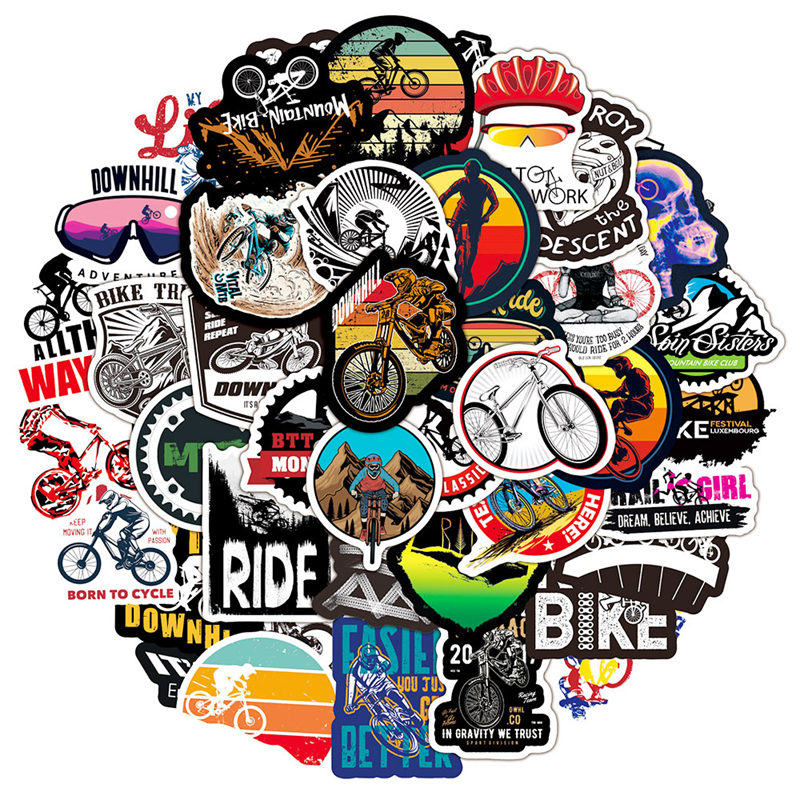 Mountain Bike Stickers MTB Bike Graffiti Stickers voor DIY Bagage Laptop Skateboard Motorfiets Bicycle Stickers KL013-272