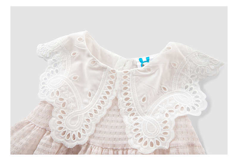 Девушка 2022 Новое милое детское платье принцессы с подкладками летние детские модные пляжные платья для девочек сетчатой ​​одежды #6841 0131