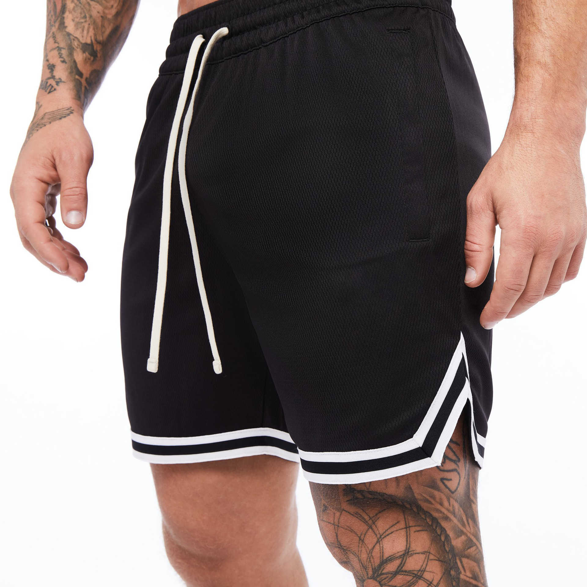 Heren shorts Heren casual shorts mesh snel drogende shorts losse sport shorts fitness training shorts solide ademende shorts g230131