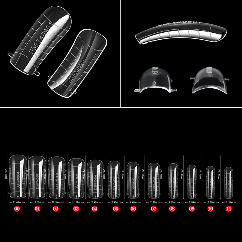 Nagelövning Display 60100 st Dual Forms Full Cover False S Quick Building Mold Tips Fake Shaping Extend Top Molds Accessories 230201